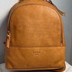 MARGOT New York Kimmi Tan Leather Backpack NWT